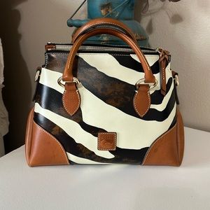Dooney & Bourke Zebra Leather Satchel 30